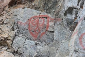 a sample of rock art found at Babine Lake