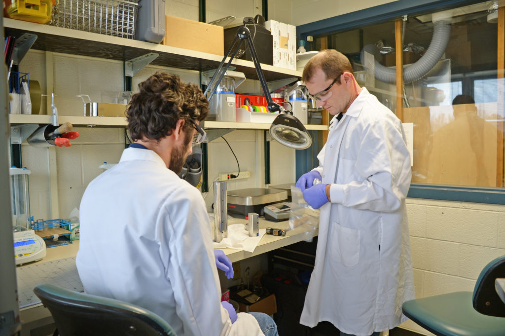 two men working in a lab