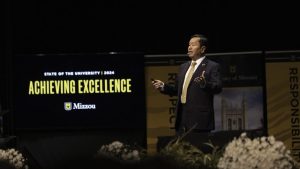 University of Missouri President Mun Choi delivers the State of the University speech